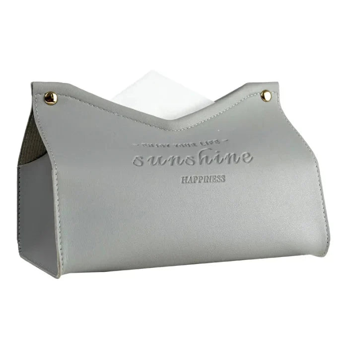 Leather Tissue Box - Nordic Car & Home Decor, Large Storage Napkin Holder