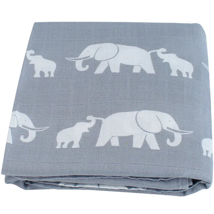 Bamboo Muslin Swaddle Blanket 120x120 Cm Floral Newborn Bedding Fall 2025 Breathable Eco Friendly Baby Gift