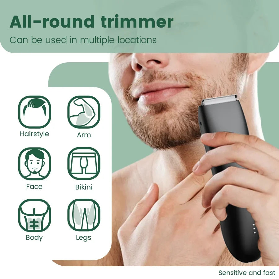 Body Groomer Waterproof Dual Head Electric Shaver With LED Light Foil Blades TikTok Viral Spring 2026 Gift