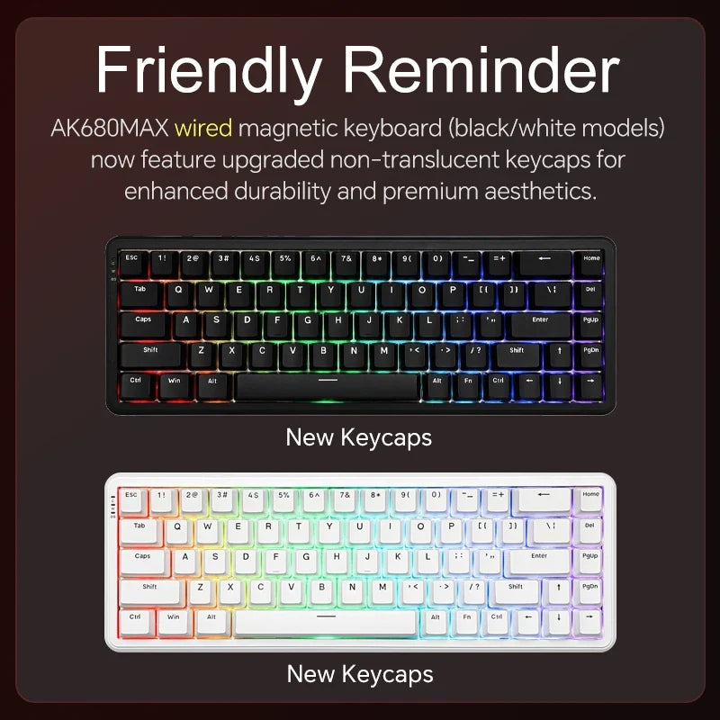 Mechanical Keyboard Sixty Mini Wireless ARGB Magnetic Hall