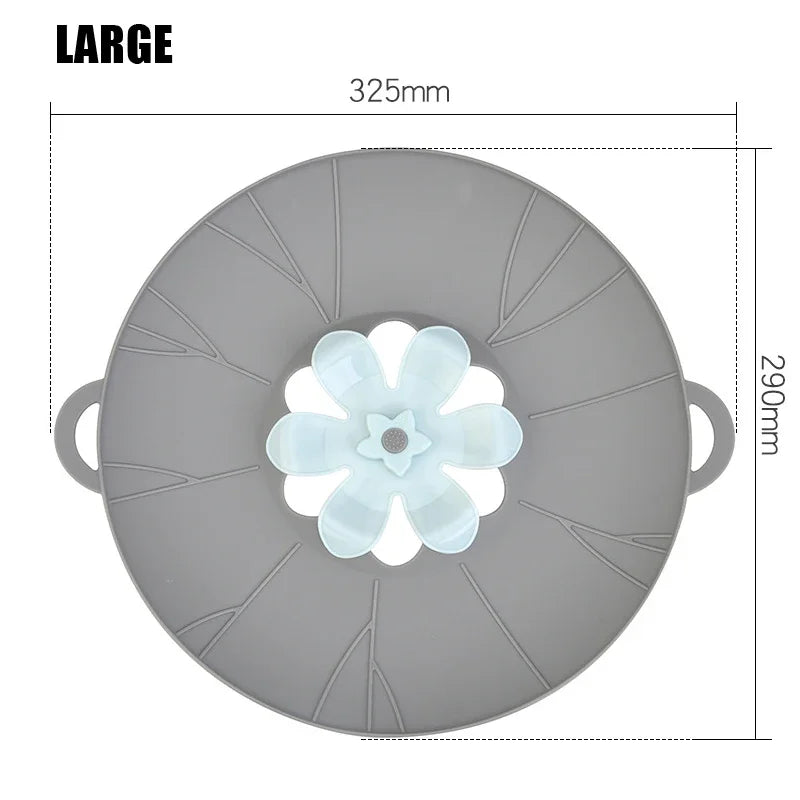 Silicone Pot Lid Spill Stopper Universal Anti Overflow Cover Kitchen Gadget Fall 2025 Keeps Stovetop Clean
