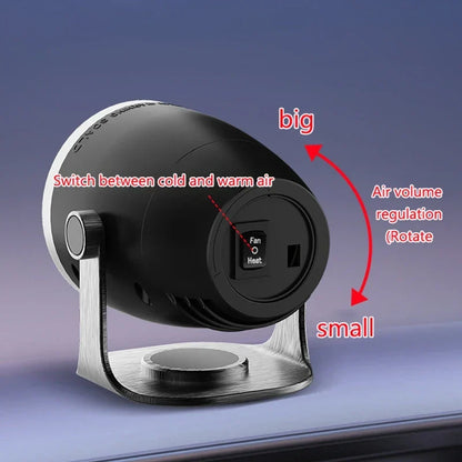 Car Heater 3-in-1 12V/24V Windshield Defroster Fan – Compact Vehicle Dashboard Climate Accessory, Winter 2025 Safer Driving
