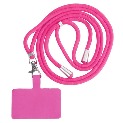 Adjustable Detachable Phone Lanyard with Card Holder & Carabiner - 13 Colors, Nylon Strap Accessory