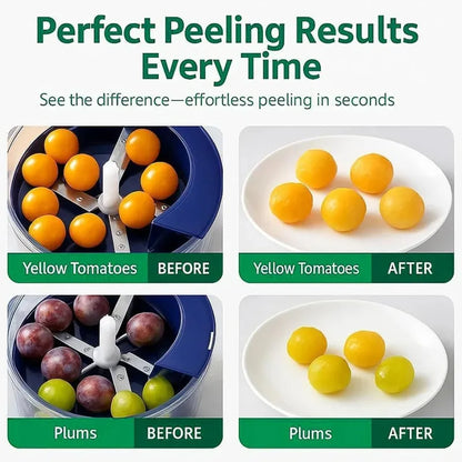 Electric Fruit Peeler Rechargeable Kitchen Gadget Fall 2026 Space Saving Effortless Garlic And Grape Peeling