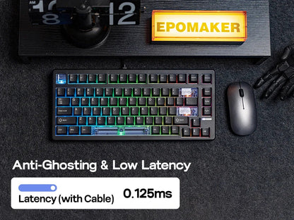 Mechanical Keyboard 75 Percent Hot Swap Gasket Mount Wired