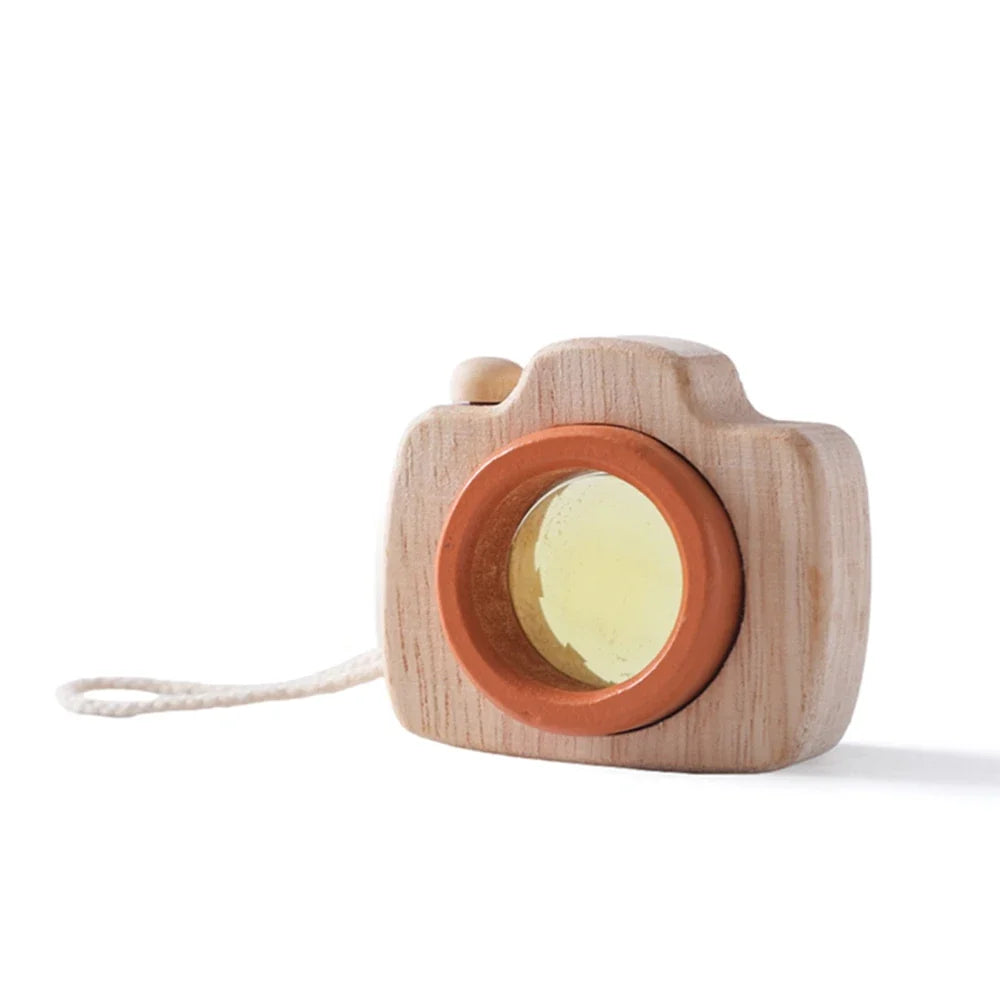 Variant image for Wooden Montessori Camera Toy for Babies, BPA-Free, Safe Outdoor Gift for Toddlers, Encourages Creative Play and Skill Development-2