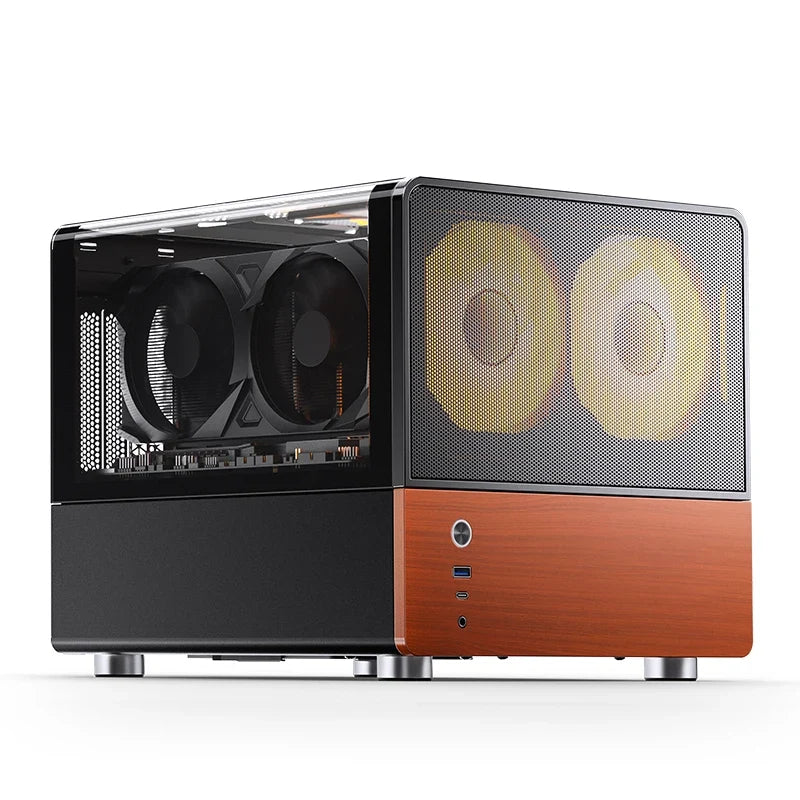 Mini ITX MicroATX PC Case Sea View Glass Compact Gaming
