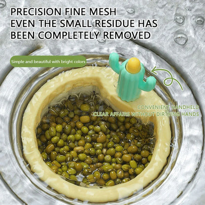 Kitchen Sink Drain Strainer With Handle Cactus Design ABS Plastic Waste Filter Eco Friendly 2026 Gift