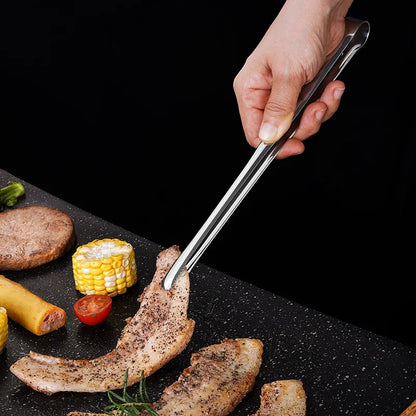 Stainless Steel BBQ Tongs Non-Slip Heat Resistant Grill Food Clip – Kitchen & Outdoor 2026