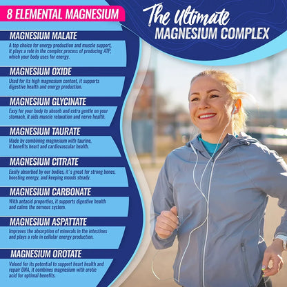 Magnesium Complex 1000mg Supplement - Fall 2026 Wellness Trend - Sleep Support And Muscle Relaxation