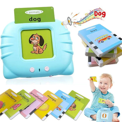 Interactive Educational Toy Flash Card Learning Machine for 2-6 Year Olds, Screen-Free Learning with Audio Function