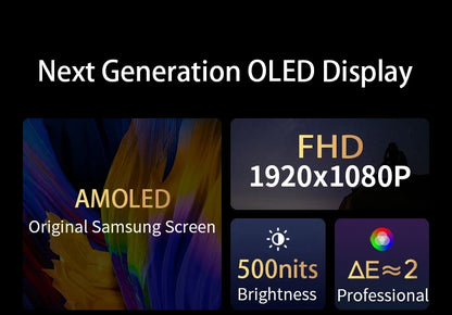 OLED 13.3 Portable Monitor Metal Frame Travel Display