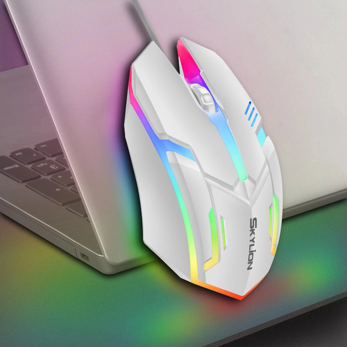Wired RGB Gaming Mouse 3 Button USB Precision Office