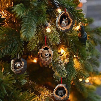 Advent Calendar Cat Countdown Hanging Tree Ornaments