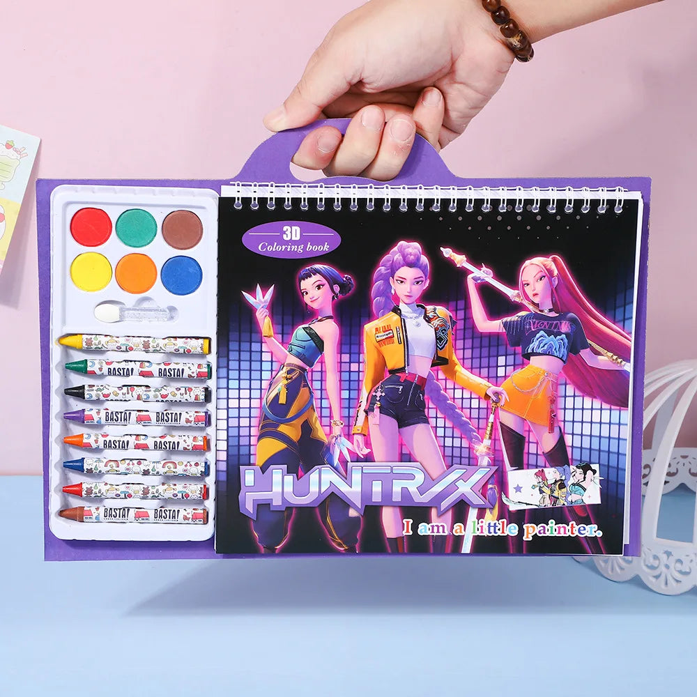 Coloring Book for Kids Demon Hunters Anime Style Tracing Pages, Cartoon Sketching Christmas Gift 2026