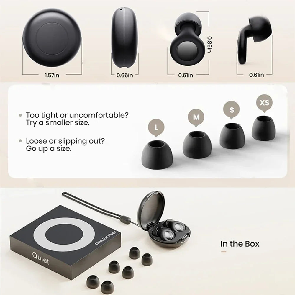 Ear Plugs Sleep Aid, Reusable Noise-Reducing Hearing Protection For Travel, Spring 2026