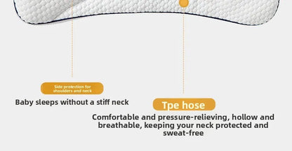 Baby Neck Support Pillow – All-Season Cotton Sleeping Pillow for Toddlers & Kindergarten Kids