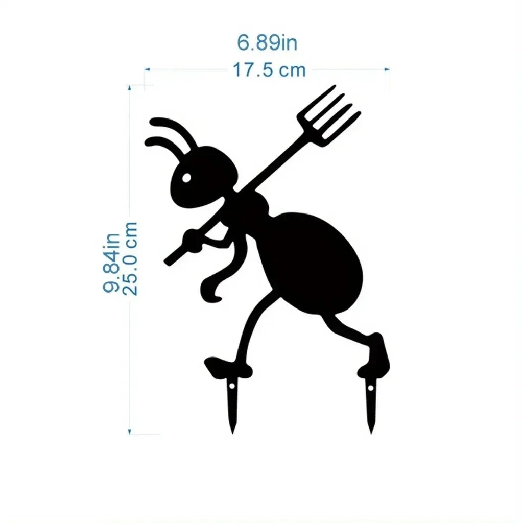 Ant Garden Decor Metal Yard Ants Garden Stakes Backyard Lawn Art TikTok Viral Summer 2026 Gift