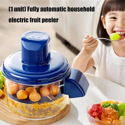 Electric Fruit Peeler Rechargeable Kitchen Gadget Fall 2026 Space Saving Effortless Garlic And Grape Peeling