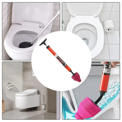 High Pressure Toilet Plunger Drain Clog Remover Tool with Ergonomic Handle Unblocker for Sink and Toilet Spring 2026