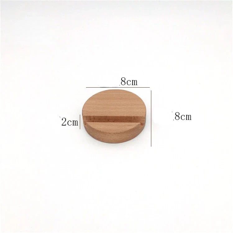 Universal Solid Wood Desk Stand Holder for Mobile Phones & Tablets - Home Accessories