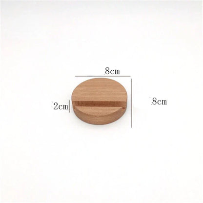 Universal Solid Wood Desk Stand Holder for Mobile Phones & Tablets - Home Accessories