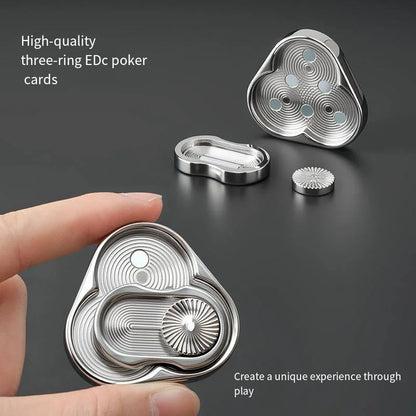 Fidget Spinner Coin Metal Triangle EDC Hand Toy for Decompression TikTok Viral Fall 2026 Gift