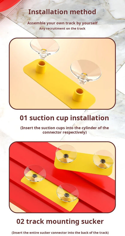 Flexible DIY Double Race Track Set Compatible 1/64 Cars – Kids Ramp Toy Back to School 2026