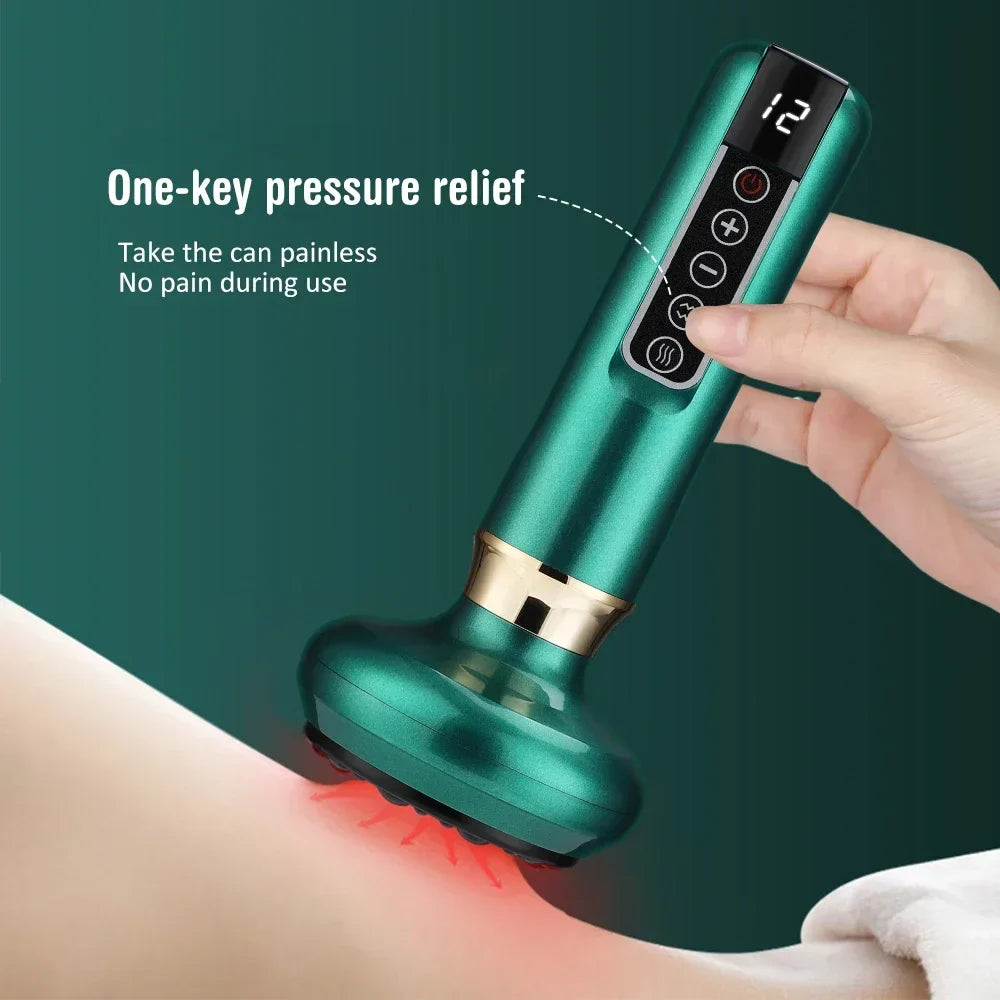 Electric Cupping Massager Multi Speed Vacuum Therapy With Infrared Heating Portable Spring 2026 Wellness Trend