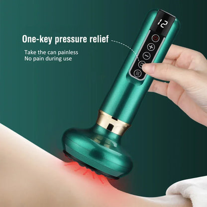 Electric Cupping Massager Multi Speed Vacuum Therapy With Infrared Heating Portable Spring 2026 Wellness Trend