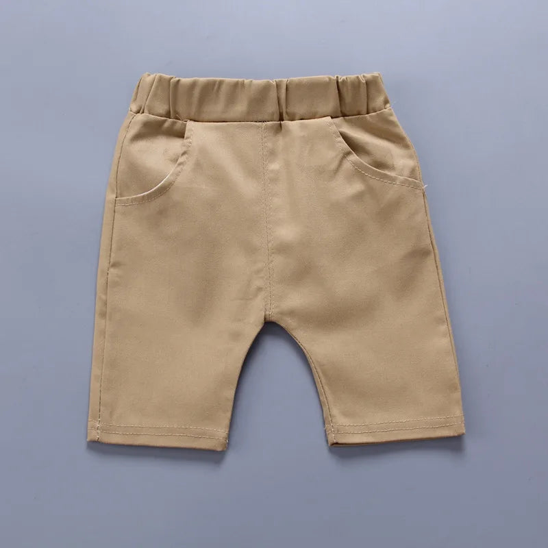 Fabric details of the boys summer t-shirt and shorts sportsuit - view 6