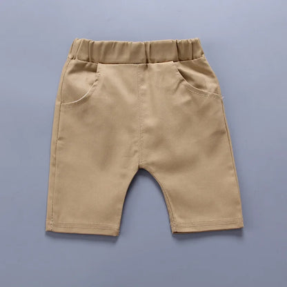 Fabric details of the boys summer t-shirt and shorts sportsuit - view 6