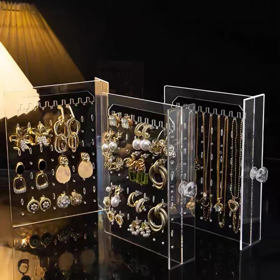 Clear Acrylic Jewelry Display Case With Drawers, Necklace And Earring Organizer, Holiday Gifts 2026 Gift Ready