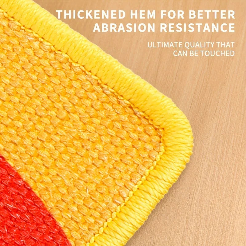 Cat Scratching Post Wall Mounted Mat Durable Soft Fabric With Stitched Edges Small Space Living 2025 Protects Furniture