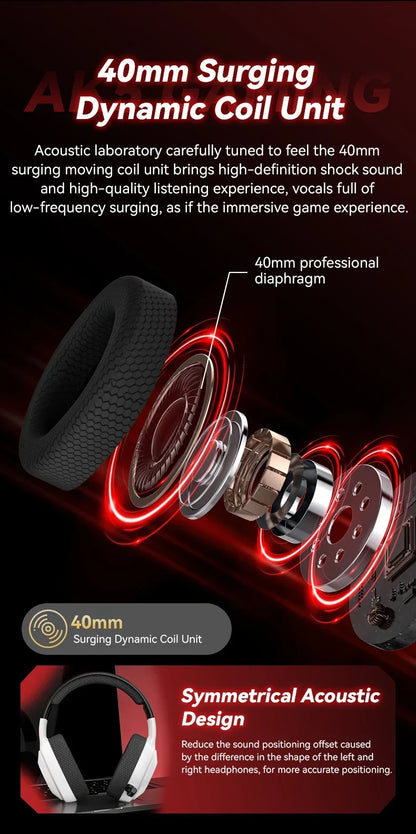Gaming Headset Wired Lightweight With Omnidirectional Mic