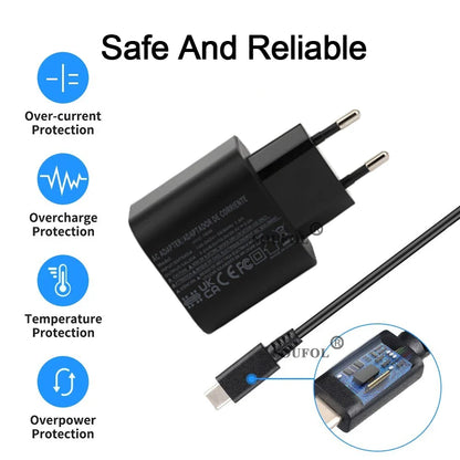 60W USB C Fast Charger Cube With EU US UK Plugs For Switch2