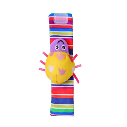 4-Piece Baby Rattle Toy Set with Animal Socks and Wrist Straps for Infants 0-12 Months - Perfect Gifts for 1 Year Old