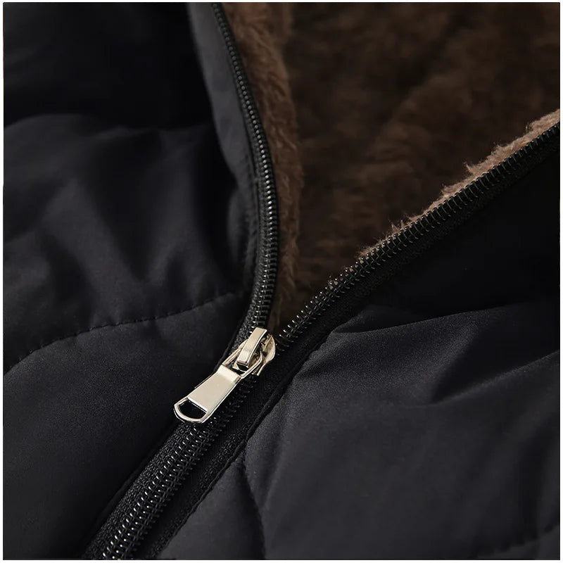 Styling option for baby fleece lined hooded winter onesie
