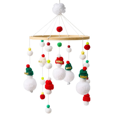 Baby Mobile Wooden Crib Hanging Toy Newborn Nursery Fall 2025 Soothing Music Developmental Gift