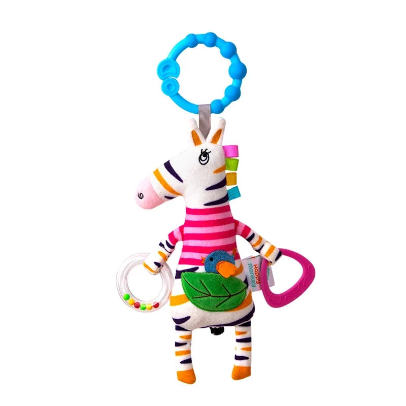 Giraffe Spiral Crib Toy Newborn Sensory Toys Rattle