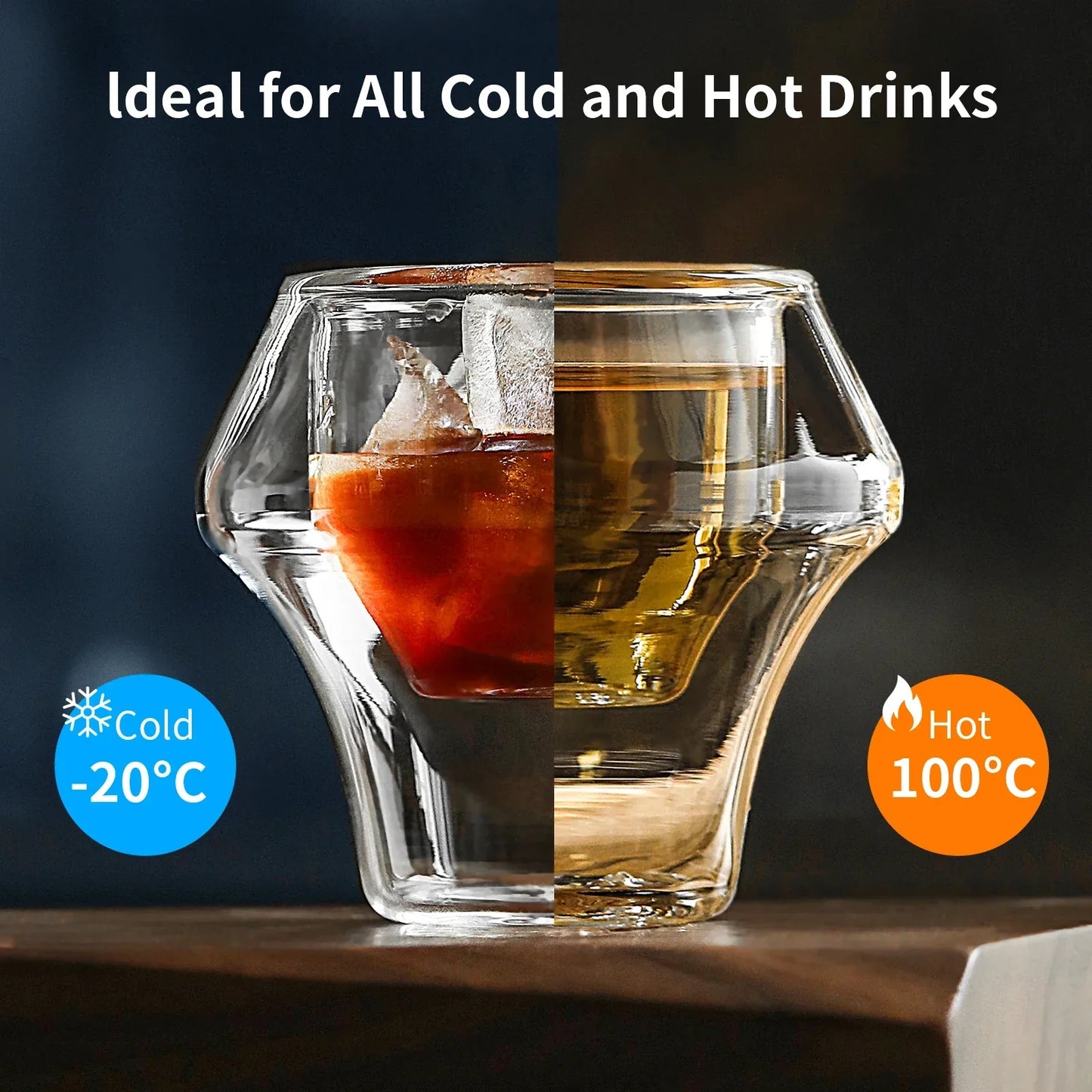 Double Wall Glass Espresso Cup Anti Scald Reusable Tea Mug Shot Glass, TikTok Viral Fall 2025 Artful Serving