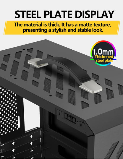 Mini ITX Case Glass Side 240mm Watercooling Portable
