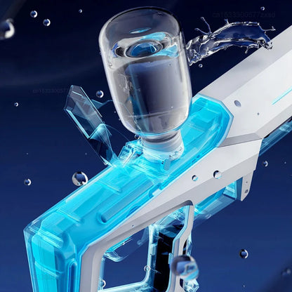Water Blaster Wireless Dual Electric Water Gun Large Capacity 8m Range Burst Mode Summer 2025 Beach Kids Toy
