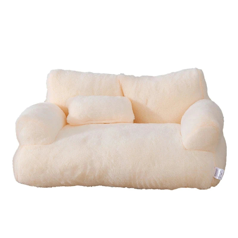 Cat Bed Sofa Style Plush Pet Nest Winter 2025 Cozy Warm Lounger, Safe Snuggle Spot For Small Pets