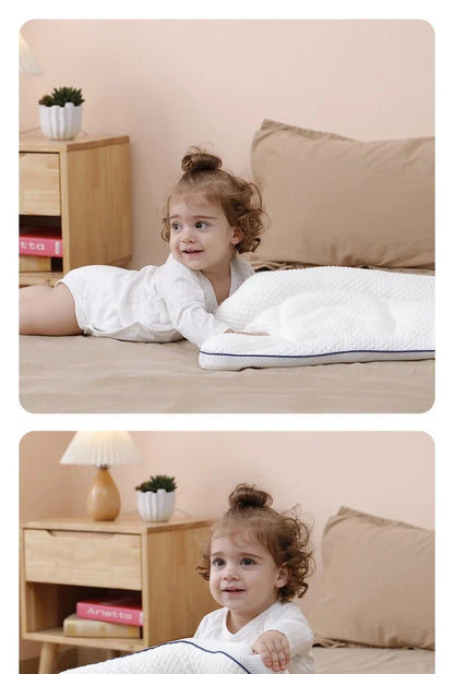 Baby Neck Support Pillow – All-Season Cotton Sleeping Pillow for Toddlers & Kindergarten Kids