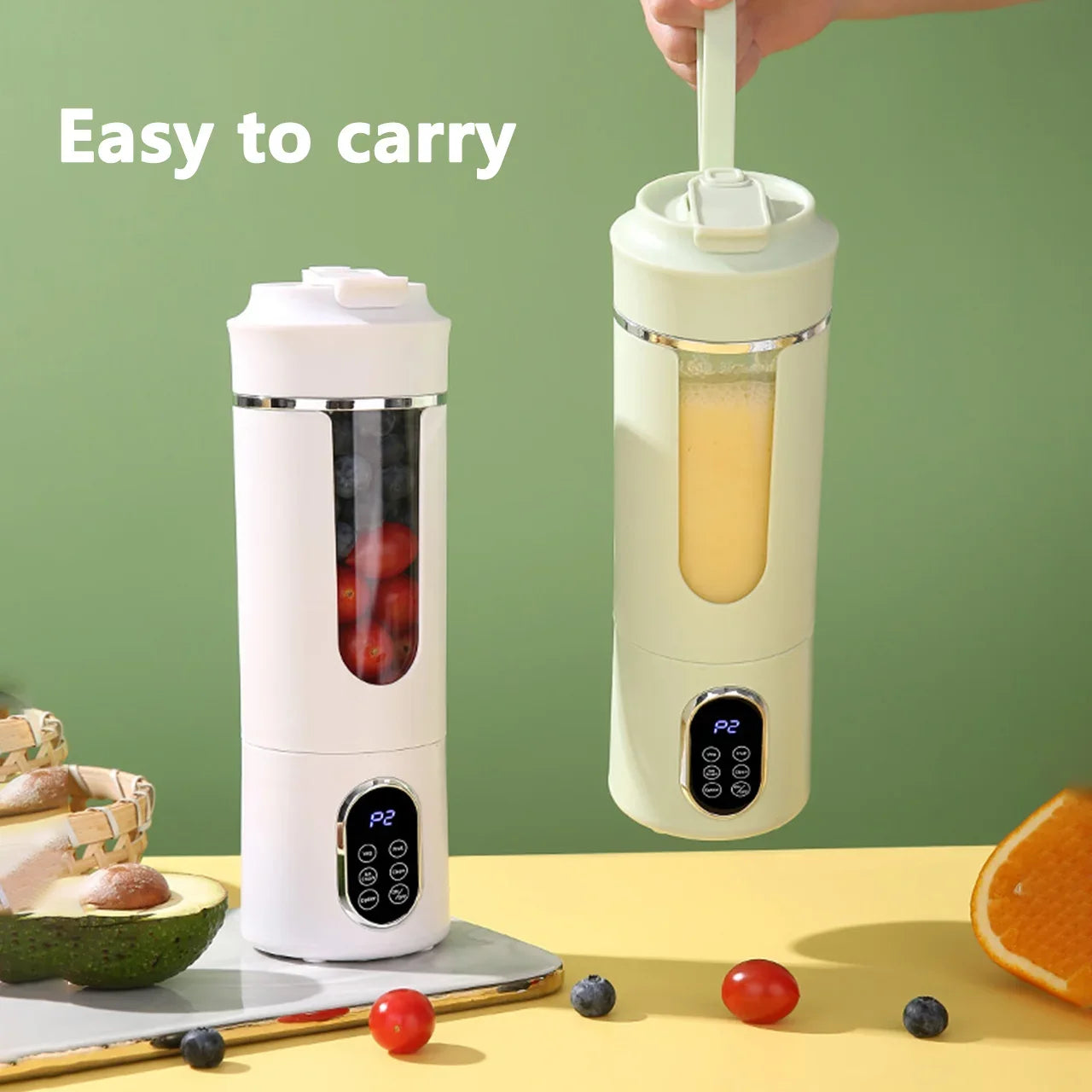 Portable Juicer USB Rechargeable 530ml Personal Blender 12 Blade Ice Crushing 4 Gears 7.4V Viral Trend 2026