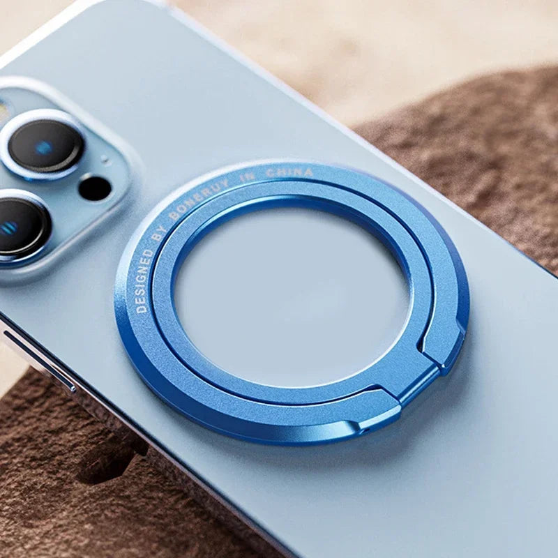 Magnetic iPhone Ring Holder - Foldable Grip Stand & Accessories for Mobile Support