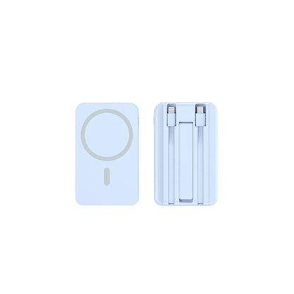 Power Bank Magnetic Wireless Charger - Slim Portable Battery, 2 Cables, Fast Charging Back to School 2026