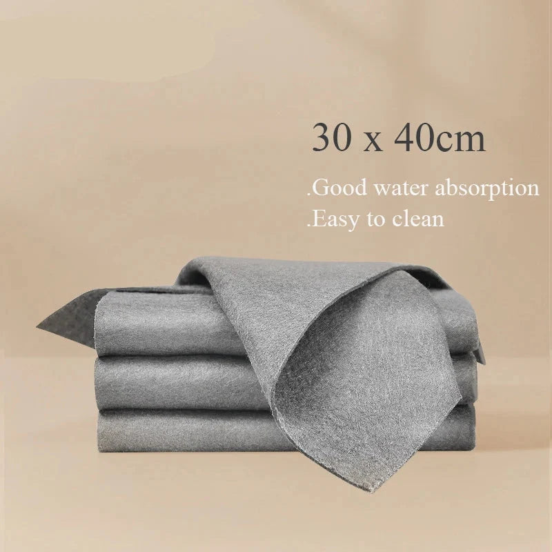Thickened Microfiber Cleaning Cloths - Reusable No Trace Towels for Household & Car Care