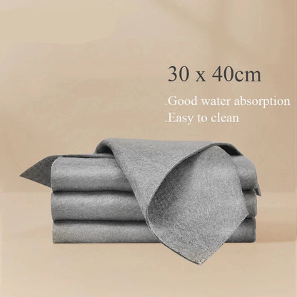 Thickened Microfiber Cleaning Cloths - Reusable No Trace Towels for Household & Car Care